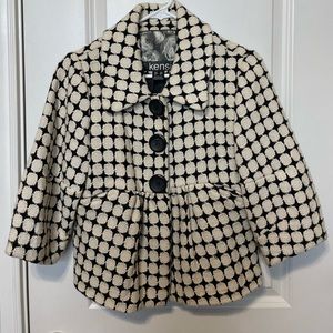 Stylish acrylic and wool blend jacket.